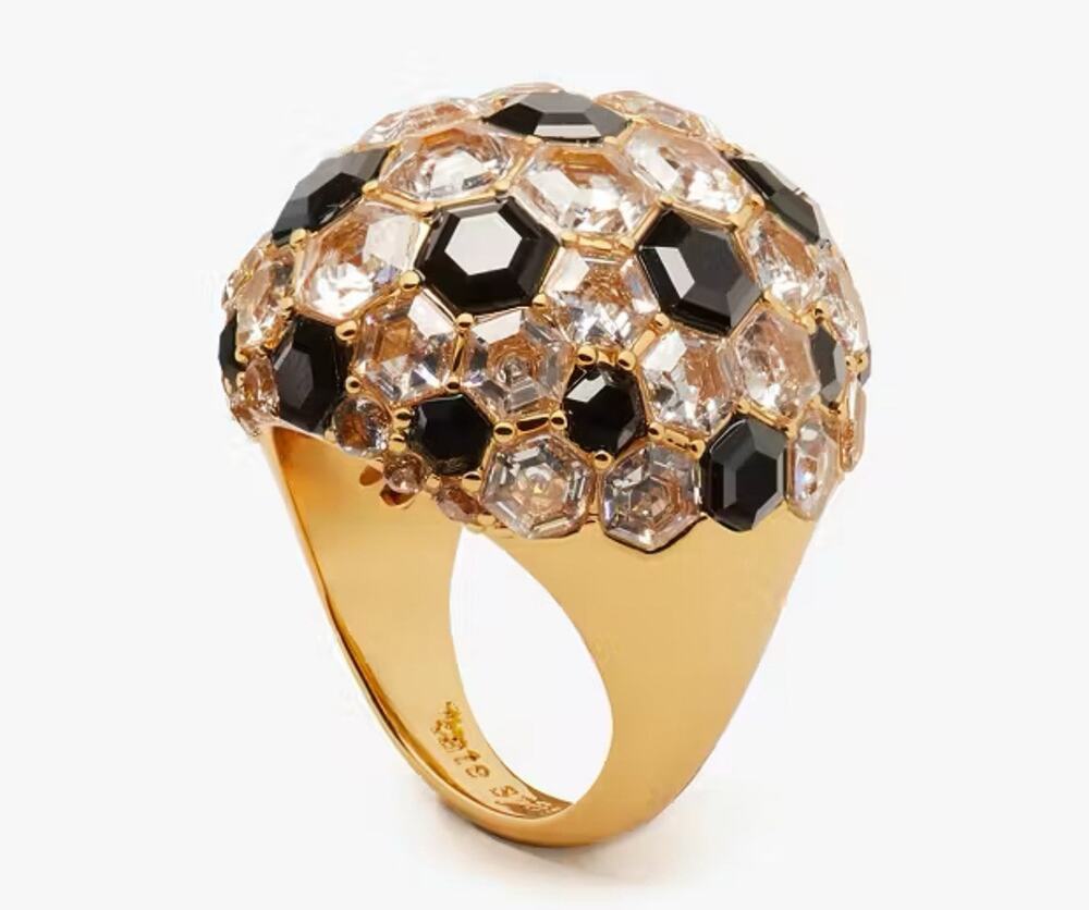 Kate Spade On The Ball Cocktail Ring Size 6 Soccer Ball